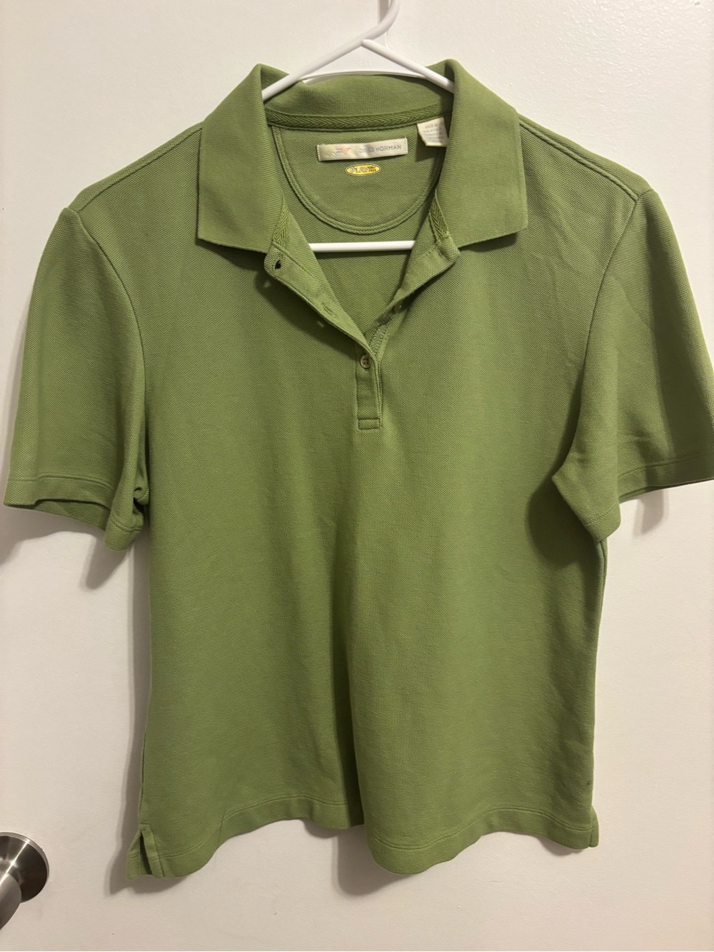 Greg Norman Collection Olive Green Short Sleeve Polo